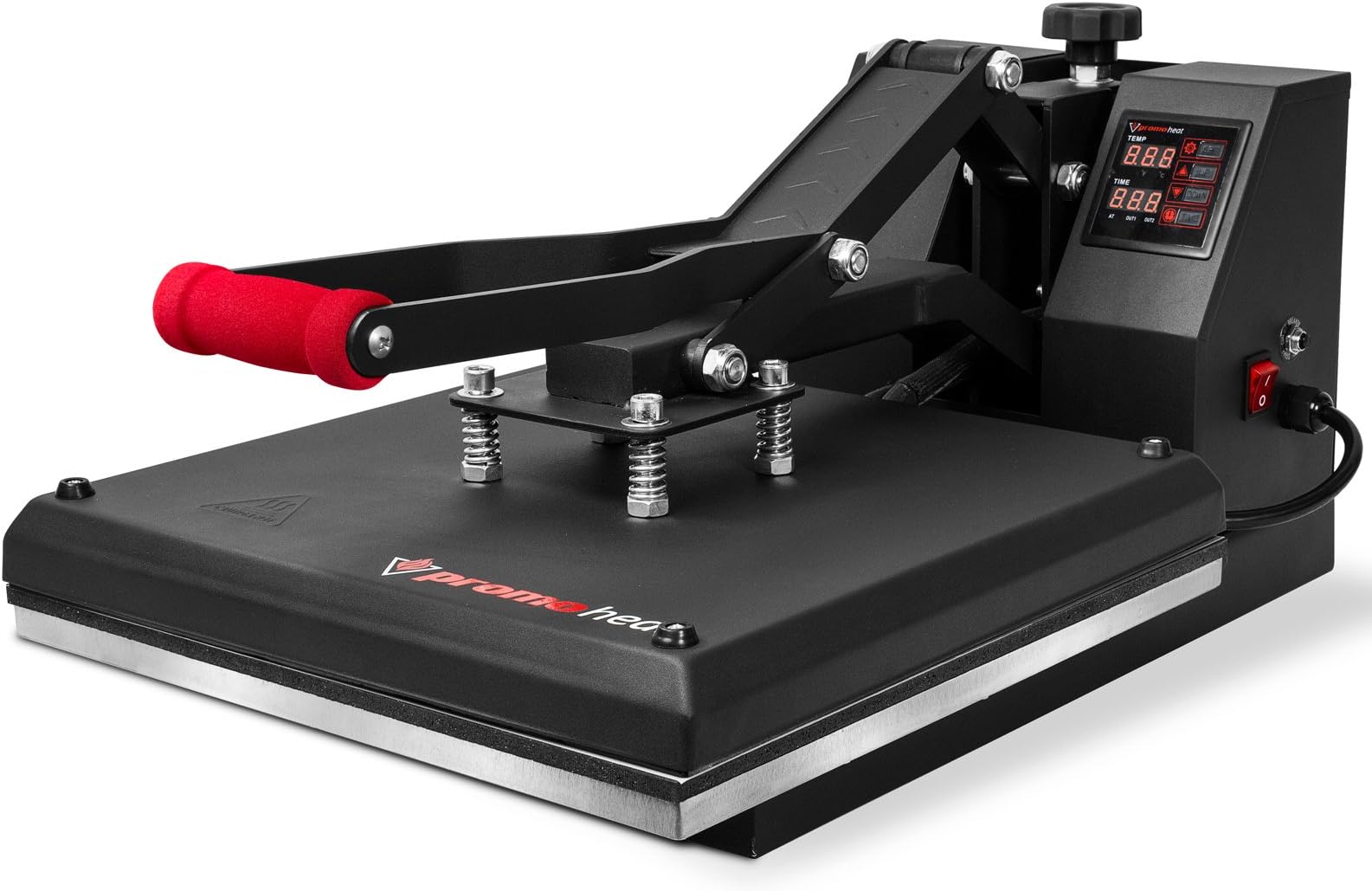 15 in. x 15 in. Sublimation Heat Transfer Press Machine Clamshell - Black