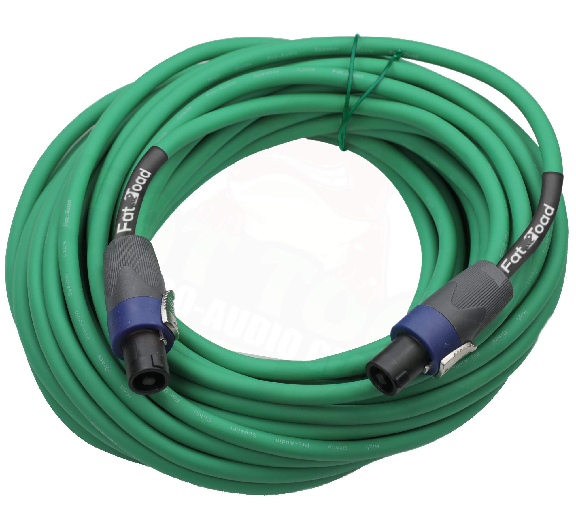 Fat Toad Speakon a Speakon - Cavi audio professionali professionali professionali per altoparlanti, con connettore Twist Lock, 12 AWG, 15,2 m, per registrazioni in studio impeccabili e attrezzature da