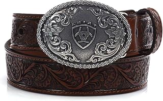 Boy's Tooled Western Belt with Removable Buckle