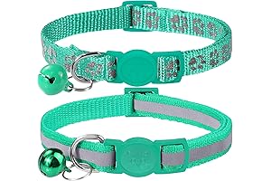 Taglory Reflective Cat Collar Breakaway with Bells for Enhanced Safety and Visibility