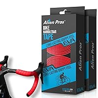 Vista 10 de ALIEN PROS Cinta de manubrio de bicicleta EVA (juego de 4) color blanco – Mejora el agarre de tu bicicleta con esta cinta para manillar de bicicleta