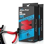 ALIEN PROS Bike Handlebar Tape EVA (Set of 4) Red - Enhance Your Bike Grip with These Bicycle Handle bar Tape - Wrap Your Bike for an Awesome Comfortable Ride (Set of 4, Red)