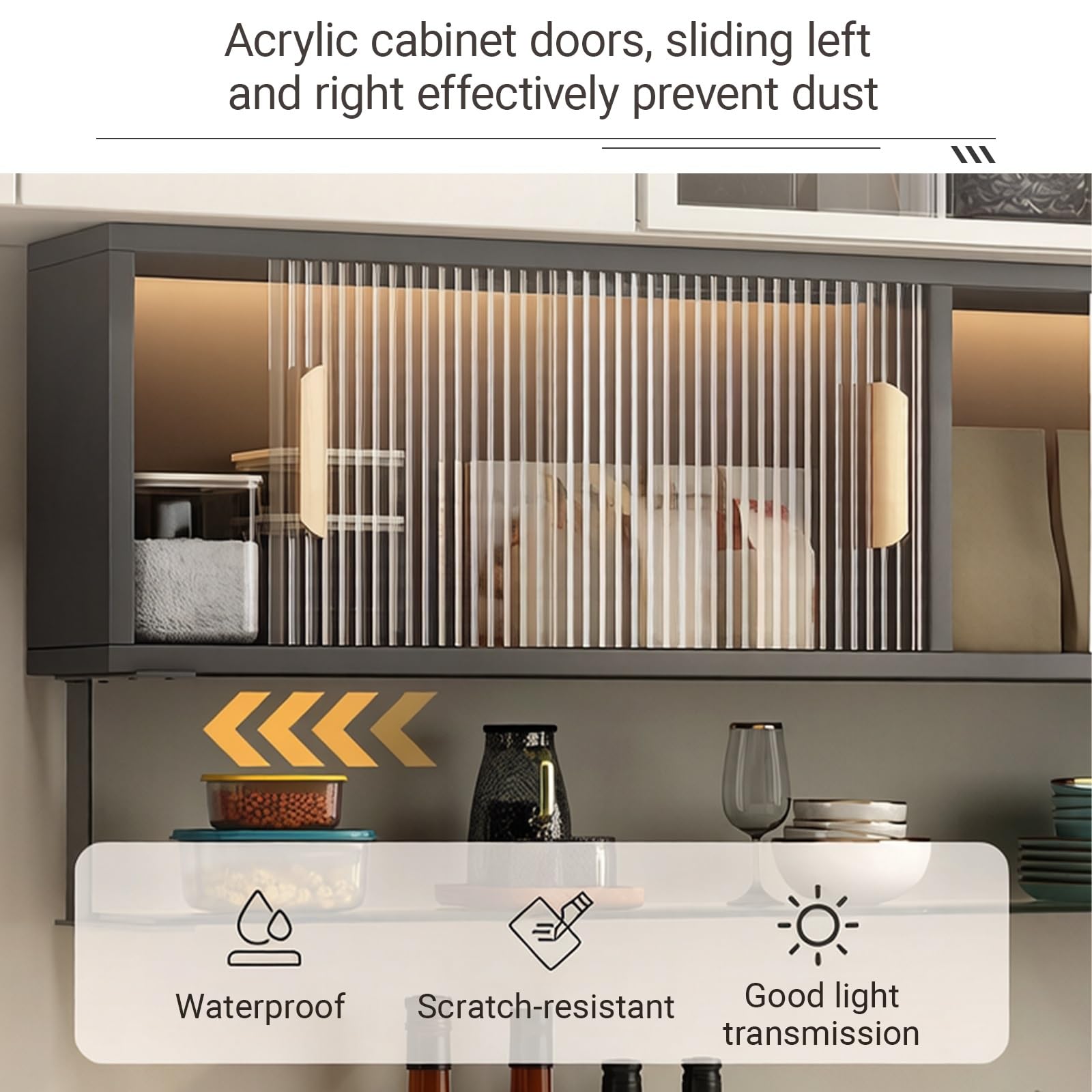 Armario de Baño Pared con Puerta de Acrílico, Mueble Auxiliar de Aluminio Nido de Abeja para Cocina y Baño, Estante de Almacenamiento Suspendido(Black,90 * 22 * 30CM/35.4 * 8.7 * 11.8IN)