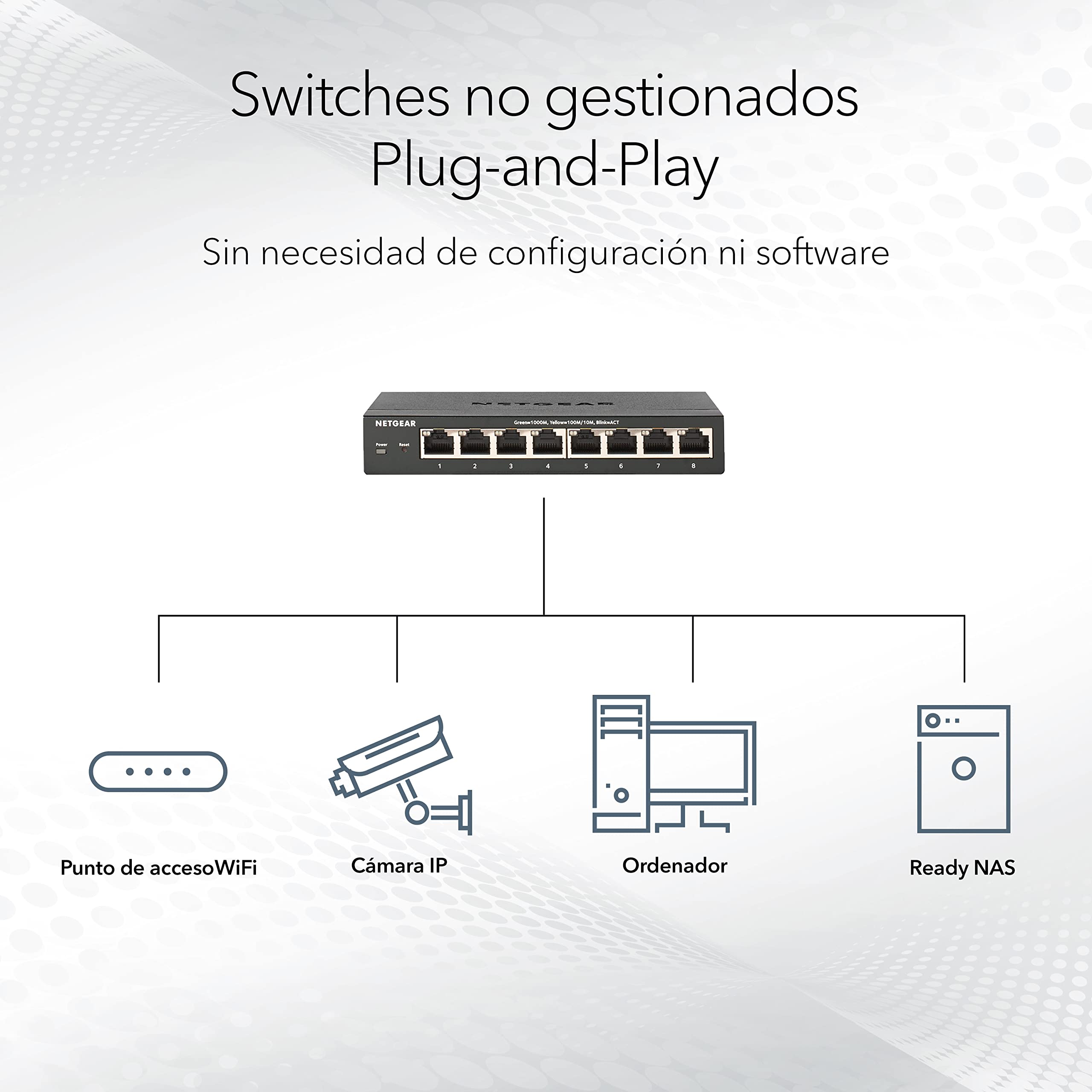 NETGEAR GS524UP Non gestito Gigabit Ethernet [10/100/1000] Supporto Power over Ethernet [PoE] Grigio (Netgear 24Port Switch 10/100/1000 PoE/ GS524UP)