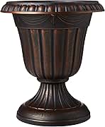 PL20CP Classic Traditional Plastic Urn Planter Indoor/Outdoor 10