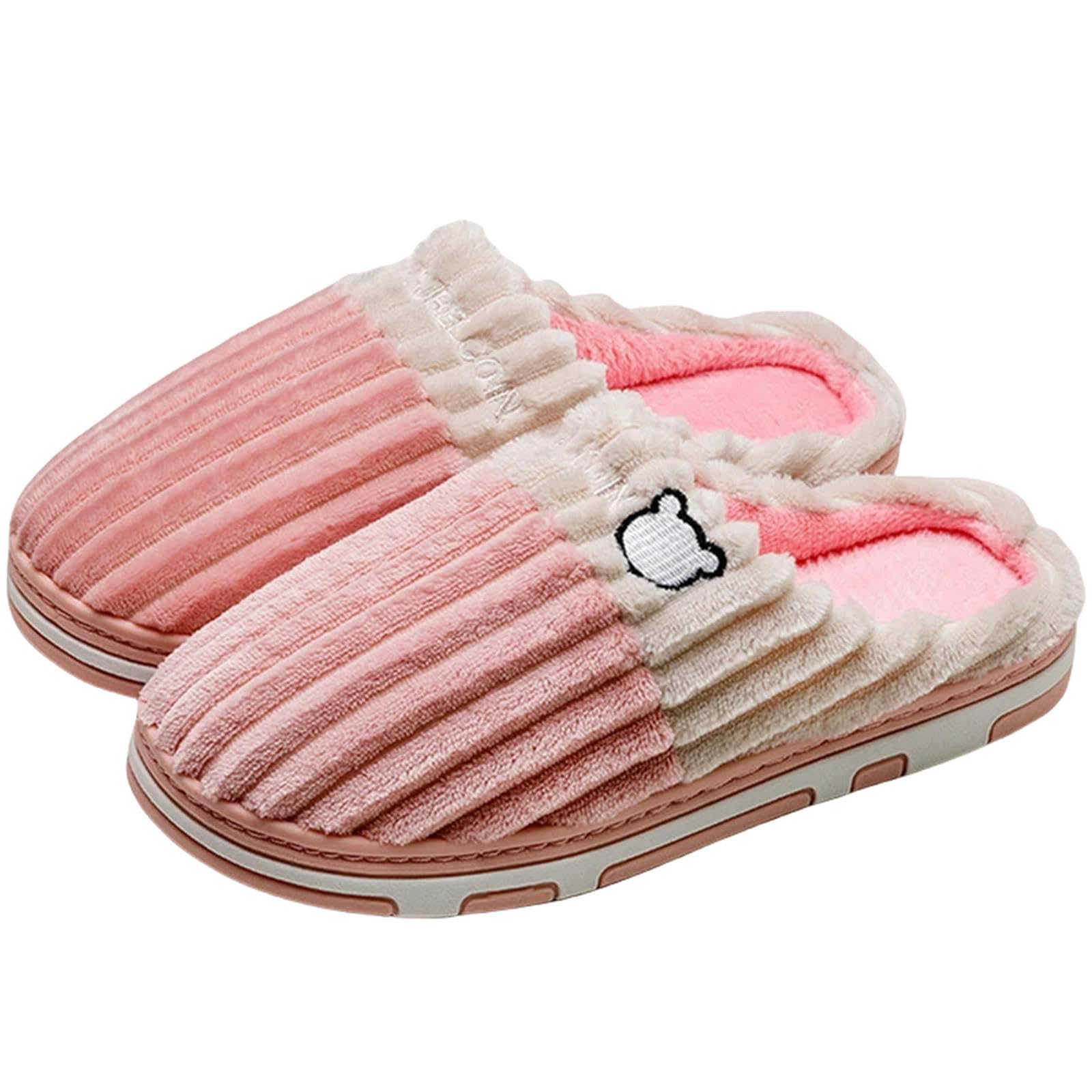 Pantofole Donne in Cotone Morbido Pannelli di Cotone Morbido Caldi Non Slittanti di Cotone da Casa da Casa Uomo Pantofole Inverno Cotone Pantofole di Cotone Inverno-pk-40-41