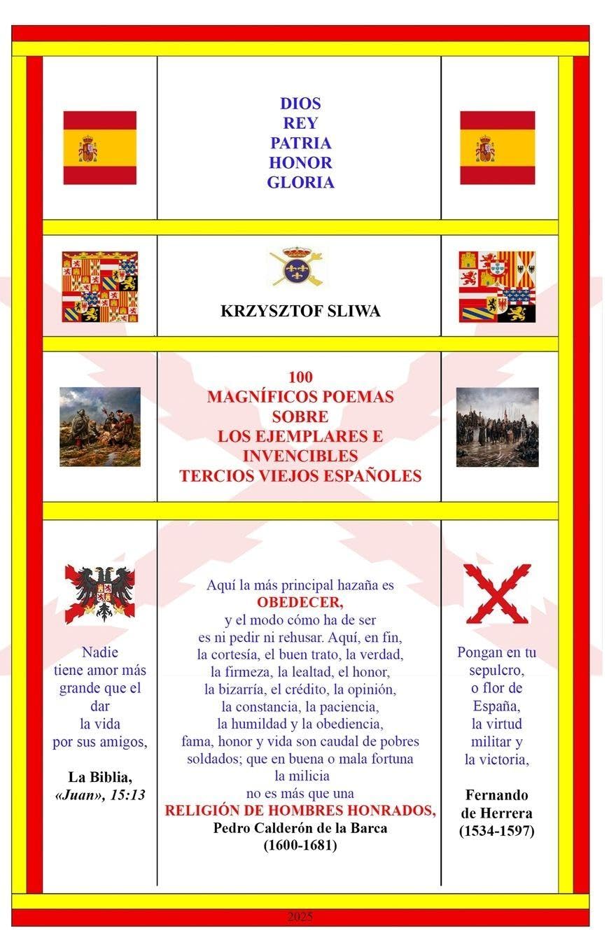 100 magníficos poemas sobre los ejemplares e invencibles Tercios Viejos españoles