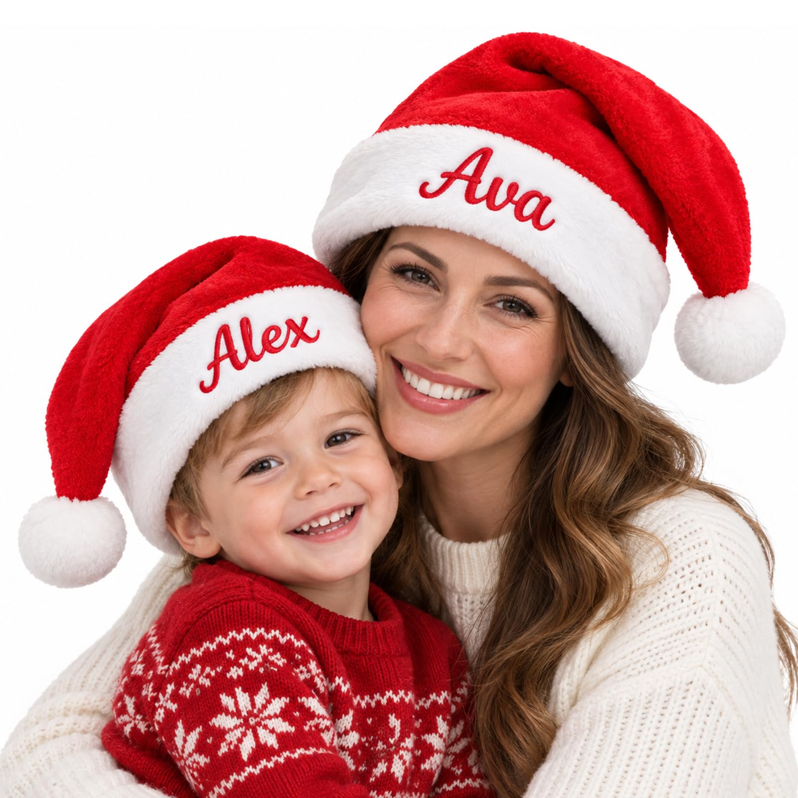 Custom Santa Hat for Adult Kids Personalized Gift Christmas Hats