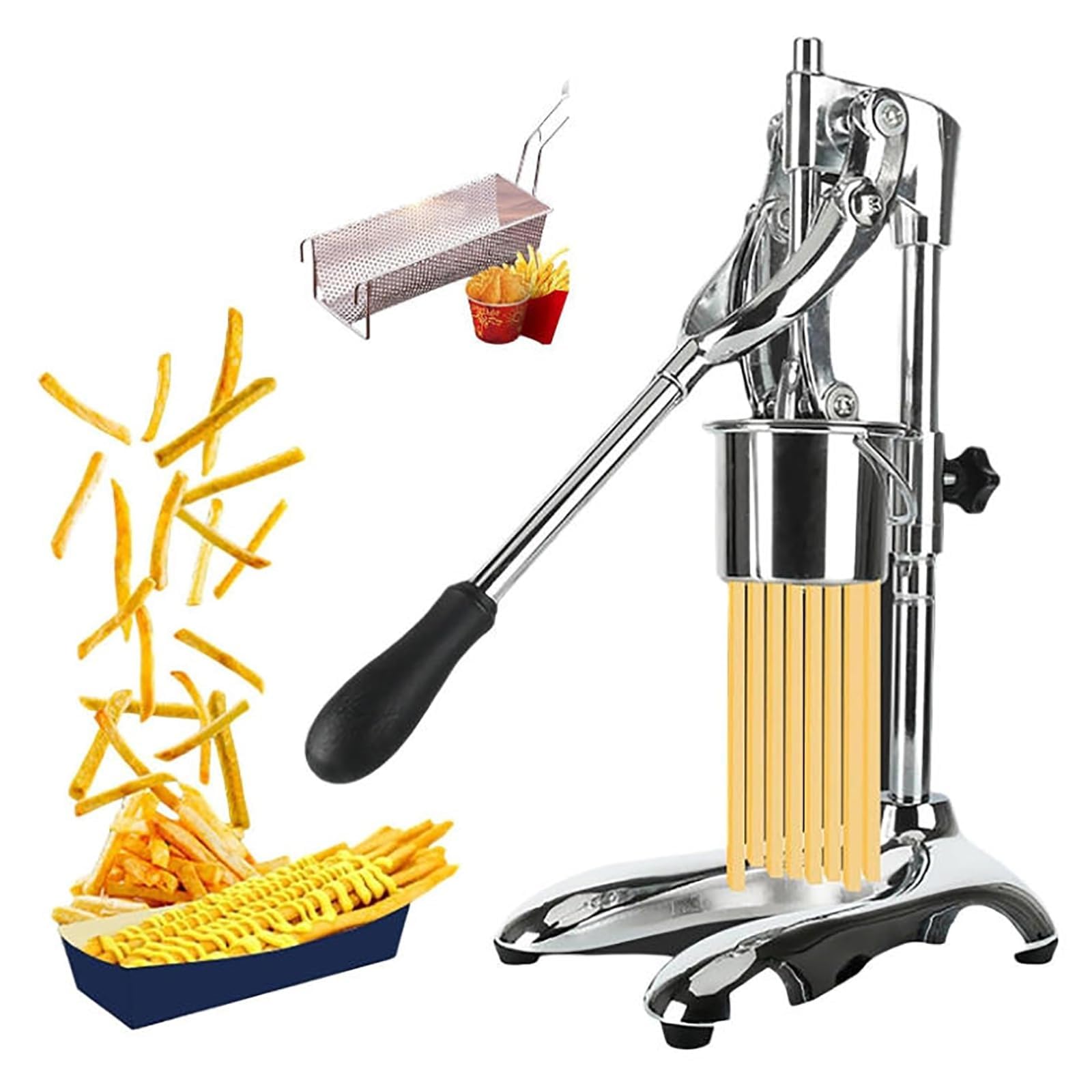 Machine à frites professionnelle pour préparer 12 frites en une seule fois sans effort