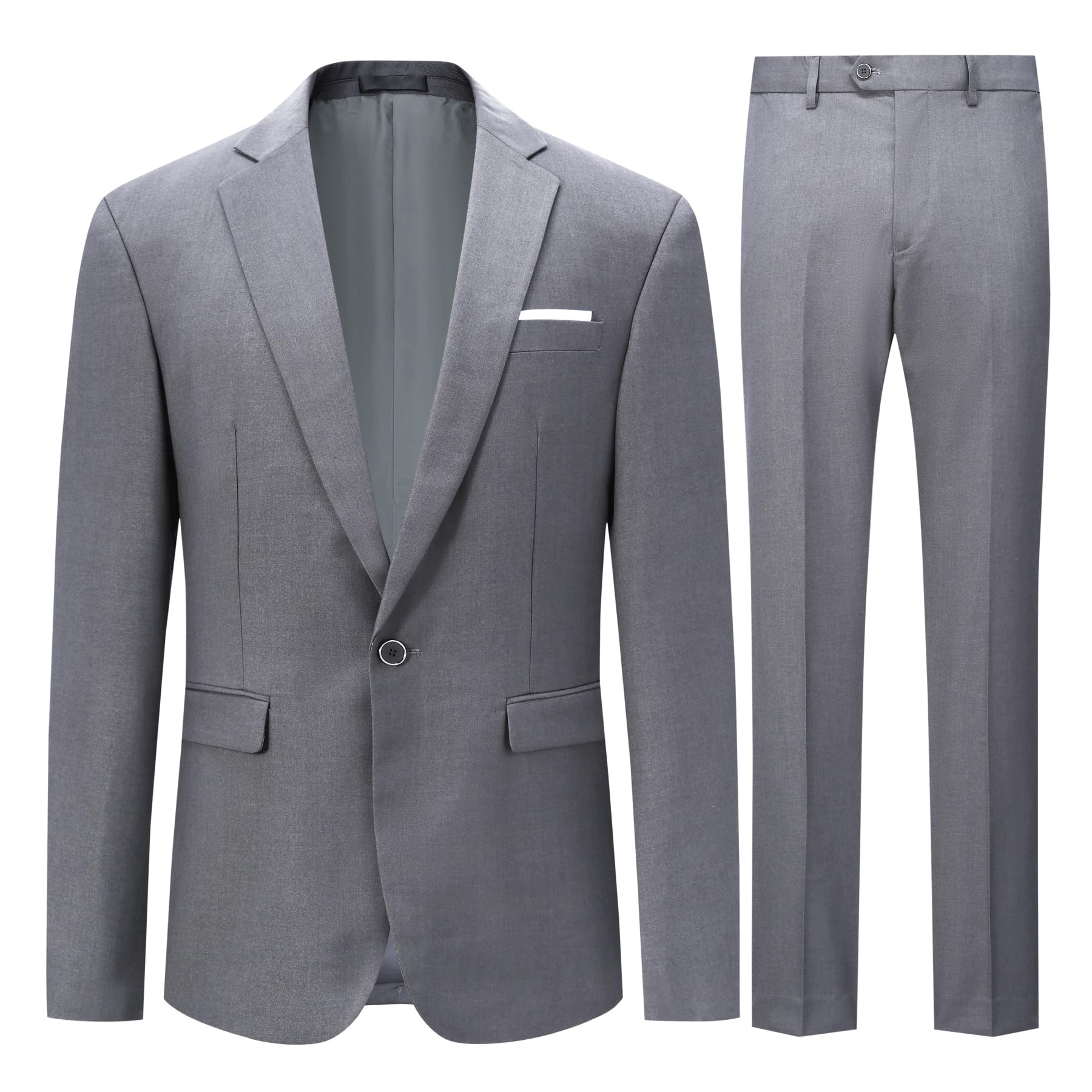 Allthemen Abiti da Uomo 2 Pezzi Suit Slim Fit Wedding Dinner Tuxedo Abiti per Uomo Business Casual Giacca e Pantaloni 10 Colori Disponibili