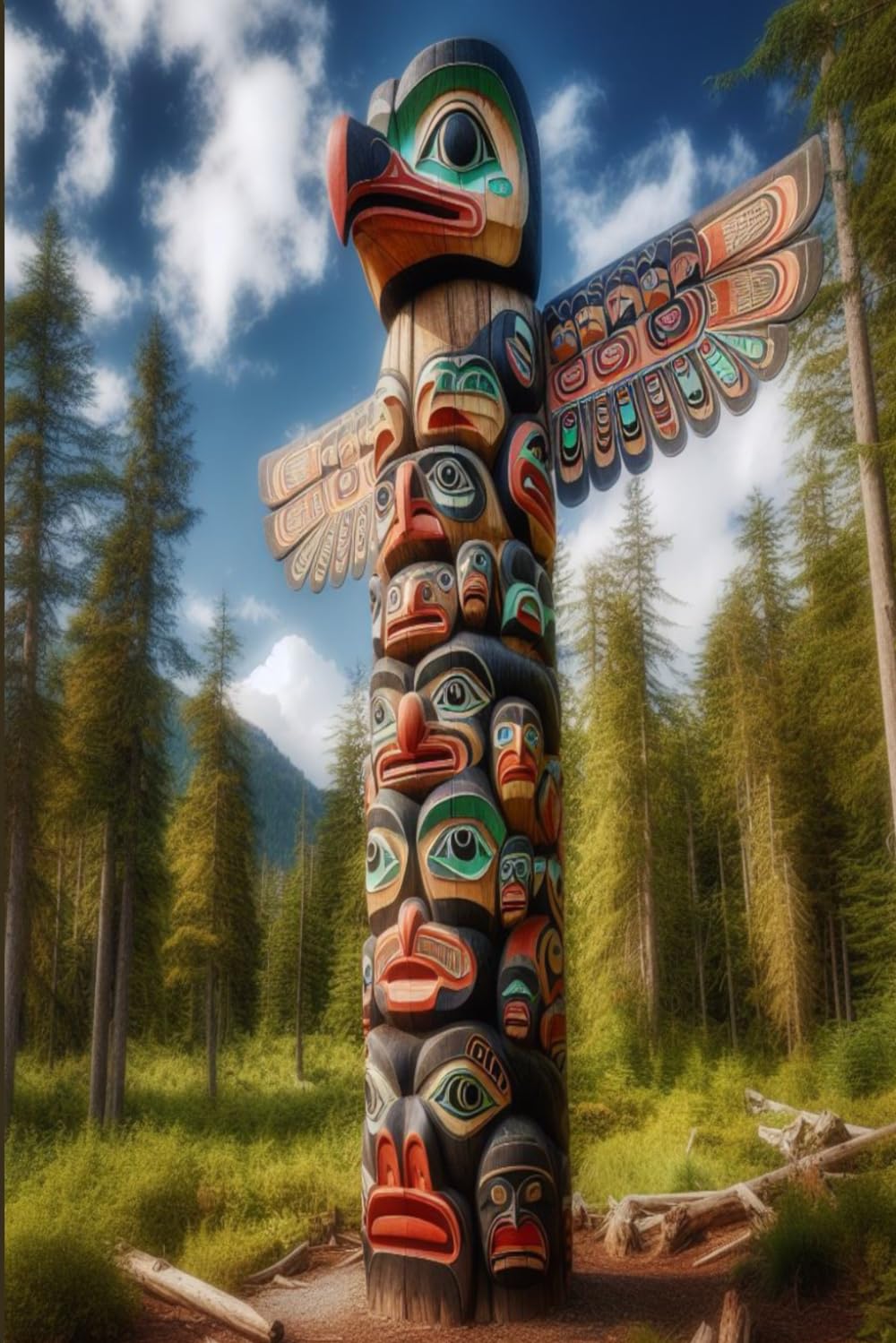 Haida Totem Pole Journal: Serve markers of clan affiliation