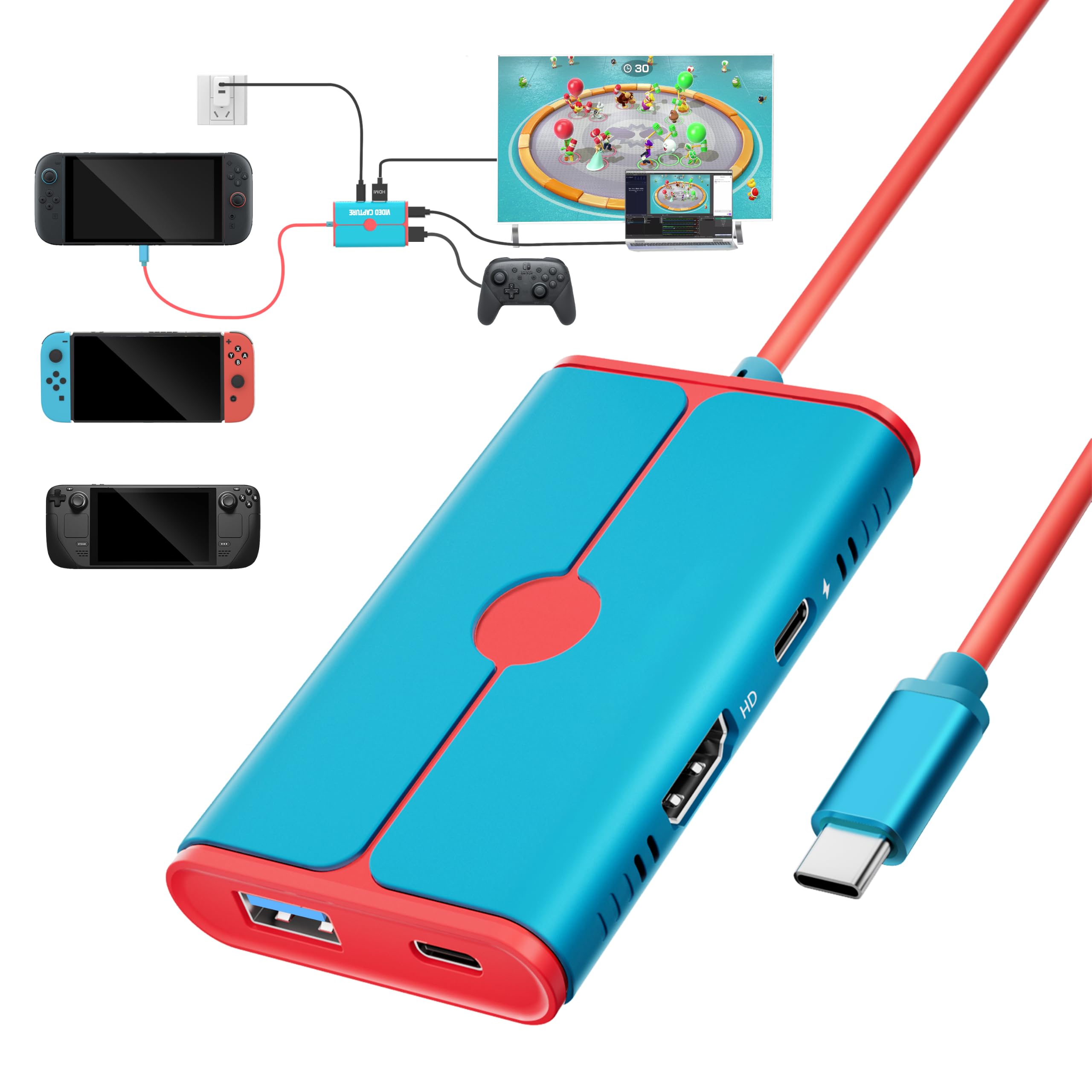 Amazon.co.jp: Switch キャプチャーボード Switch2対応 Switch初代用