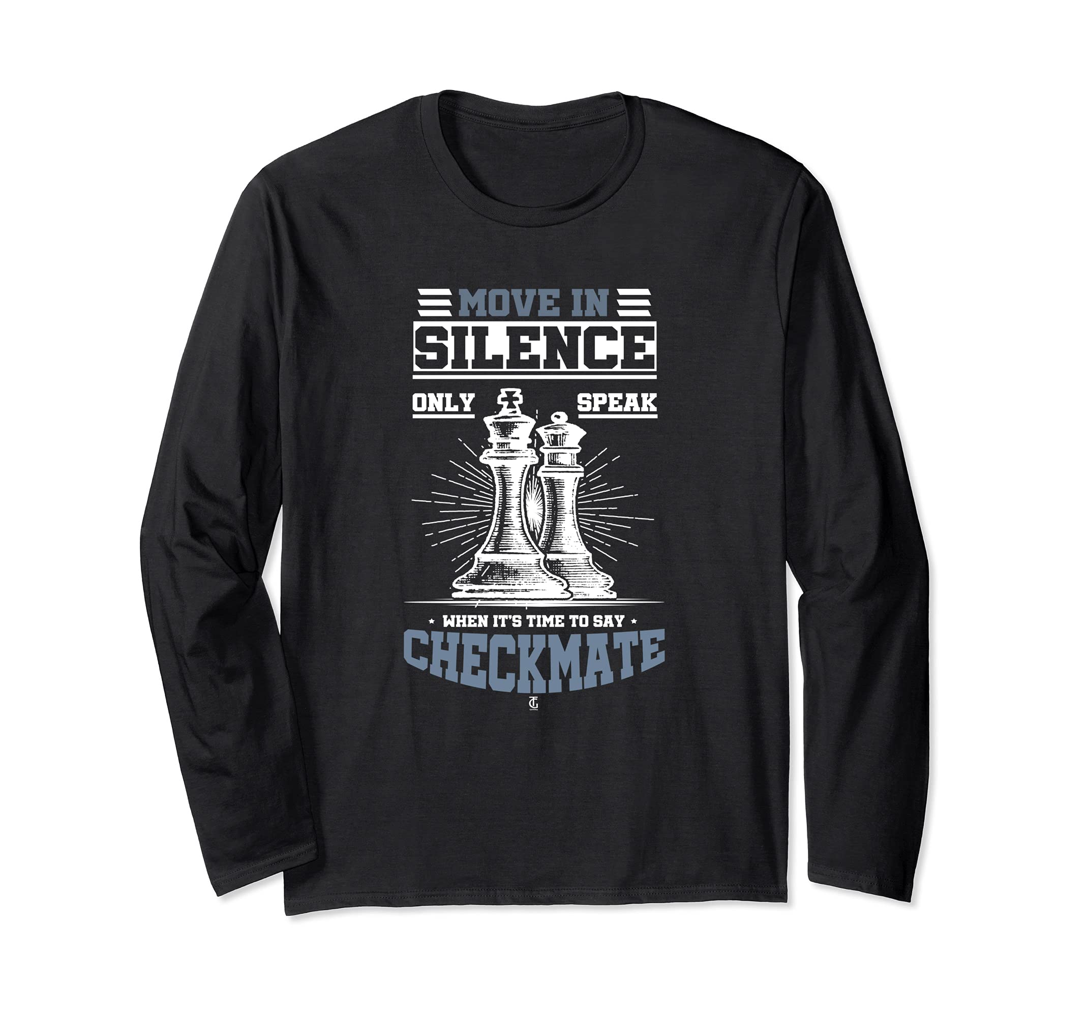 Chess Player Awesome Checkmate Board Game Strategy Long Sleeve T-Shirt, Black