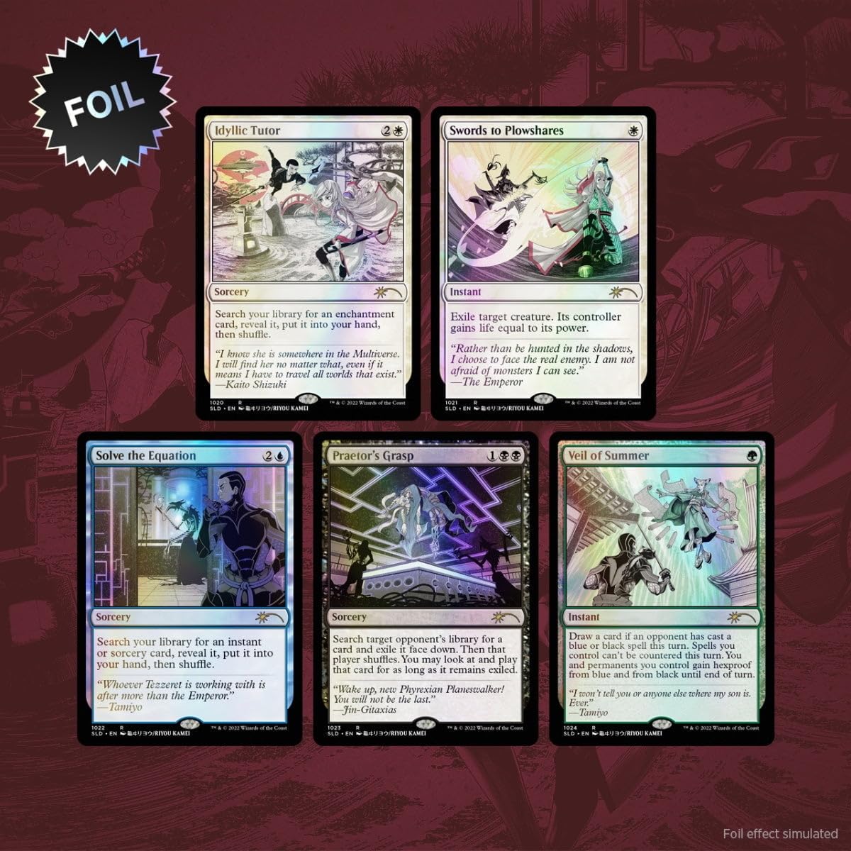 MTG 【Foil】Kamigawa Ink Foil Edition１箱 Amazon.com: Secret Lair Drop: Kamigawa: The Manga: The Cards -Foil
