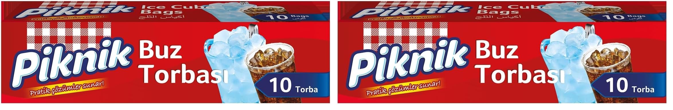 Piknik Gıda Ambalaj Buz Torbası 10'lu 1400 2li paket