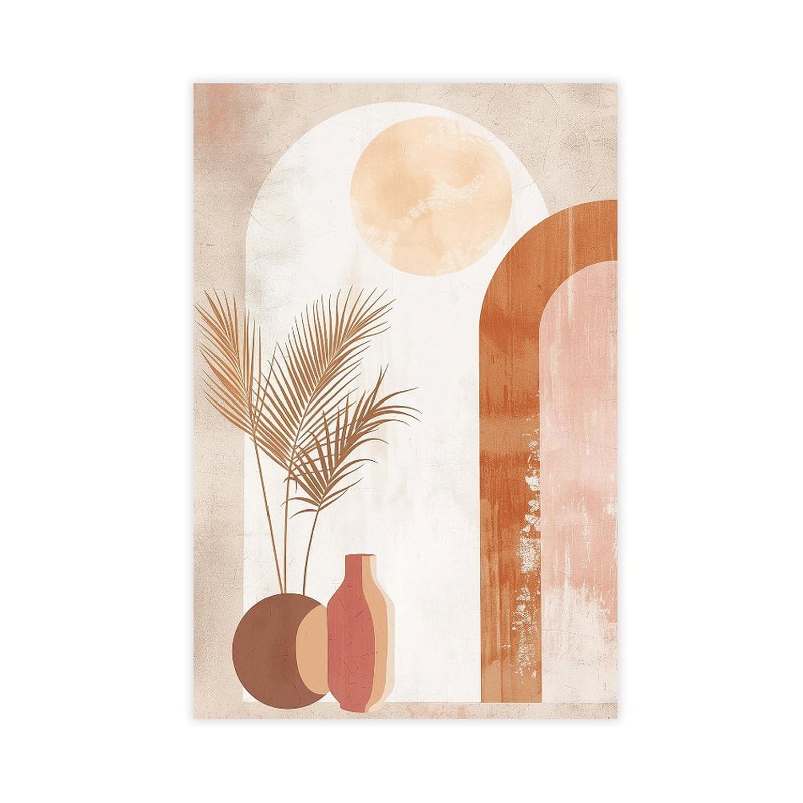 Bareronor Bstract Terracotta Plant Canvas Poster Bedroom Decor Landscape Office Room Decor Gift 24" L X 36" W