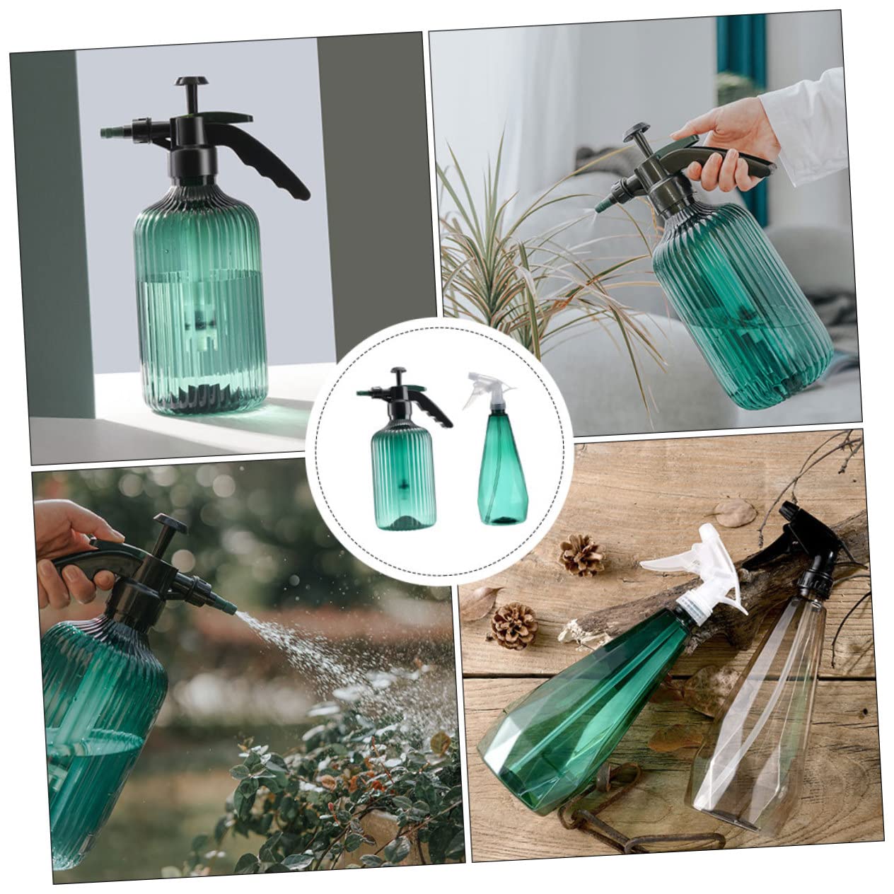 Toyvian 2 Sätze Gießkanne Sprühflasche Sprinkler Für Pflanzenpflege Tragbares Bewässerungswerkzeug Für Garten Und Innenräume Mit Feiner Zerstäubung Für 2 Stücke * 2