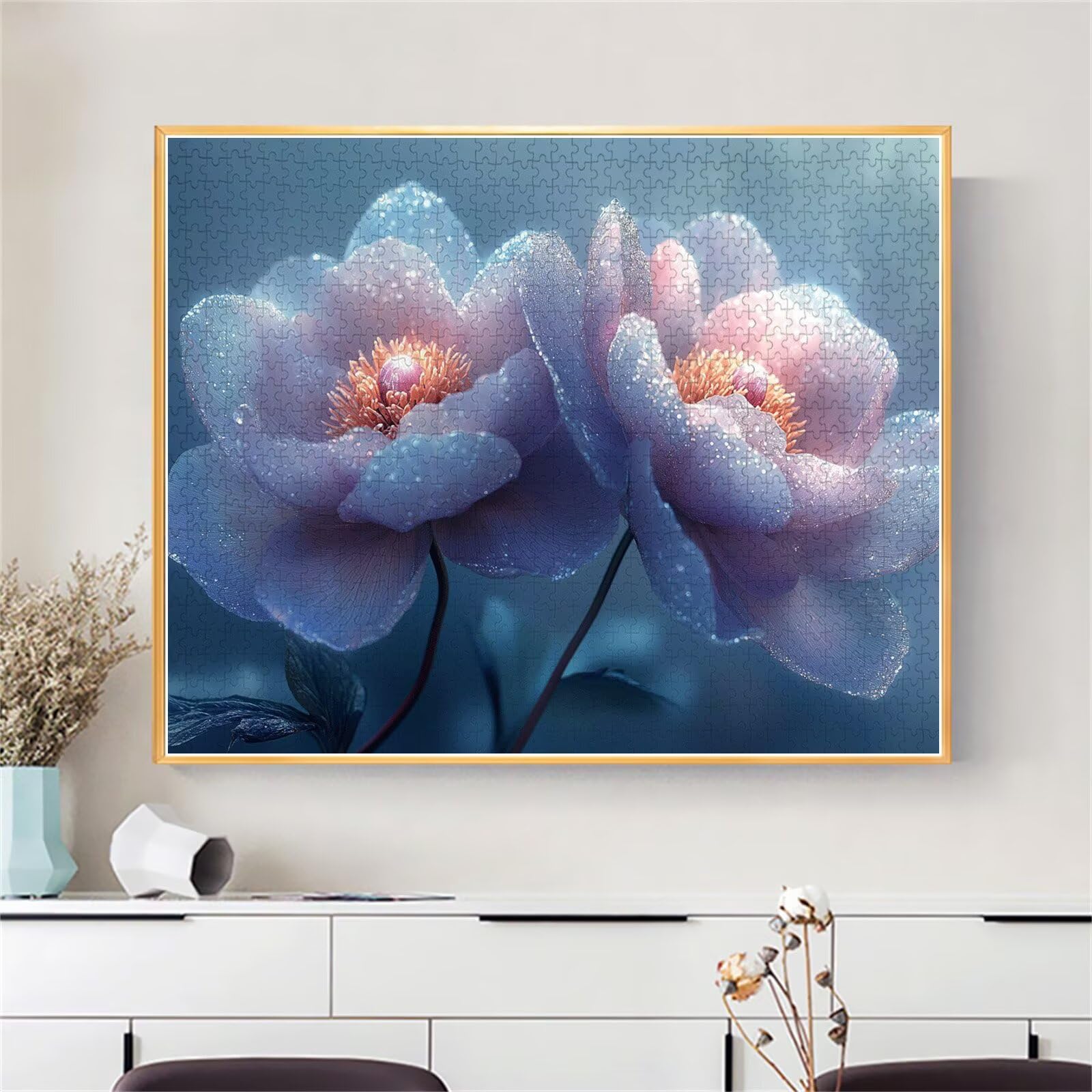 Blume Puzzle für Erwachsene Kinder Anspruchsvoll 5000 Teile Impossible Klassische Puzzles Schwer Anlage ab 8 9 10 Jahre Mädchen Jungen Jigsaw Kunst Educa,für Dekoration und Geschenke 105x156cm t-339
