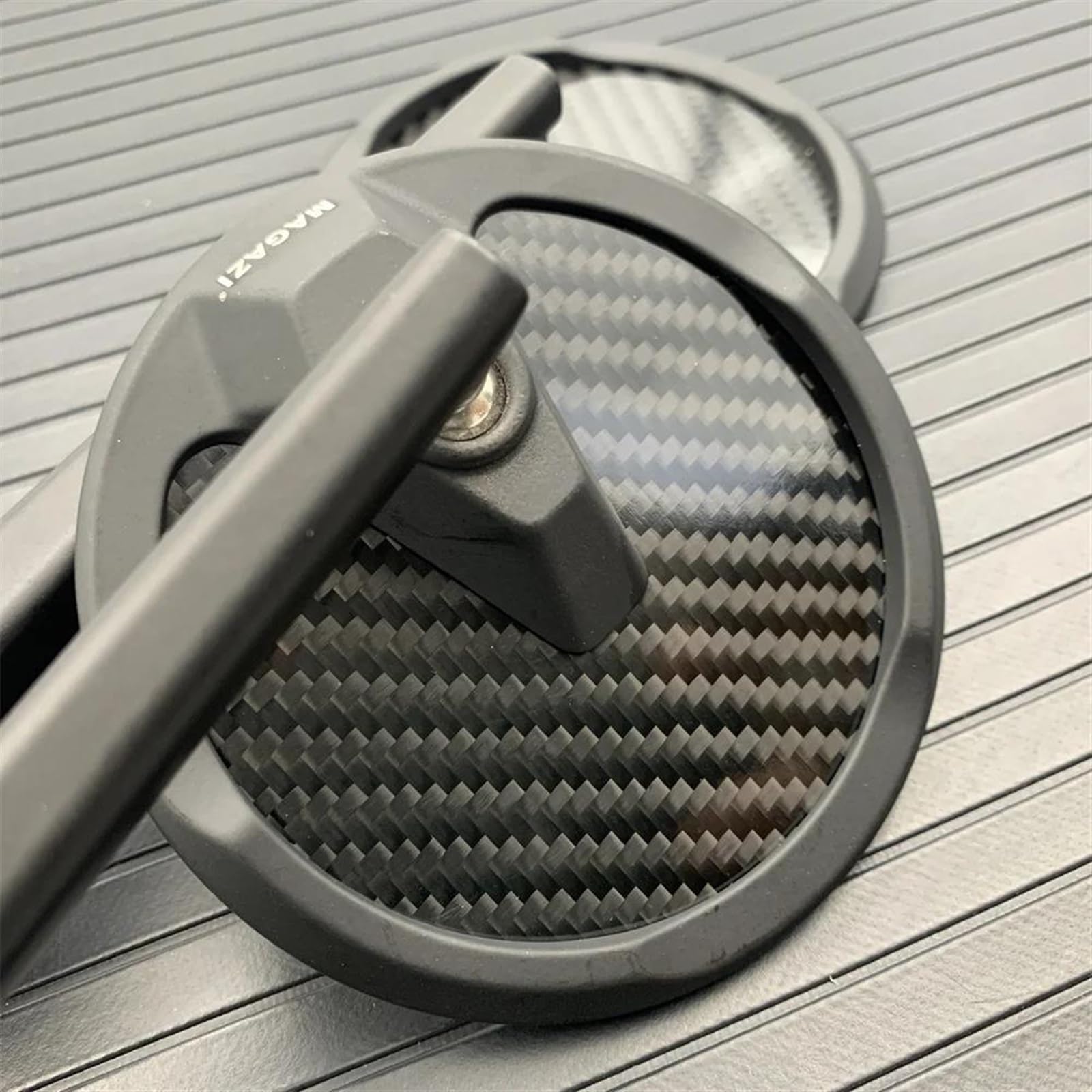 Specchietti Laterali Specchietto Retrovisore Moto Sinistro Destro Regolabile Rotante di Ricambio per Ducati Scrambler Diavel/Carbon/XDiavel/S Monster(Misurare:B)