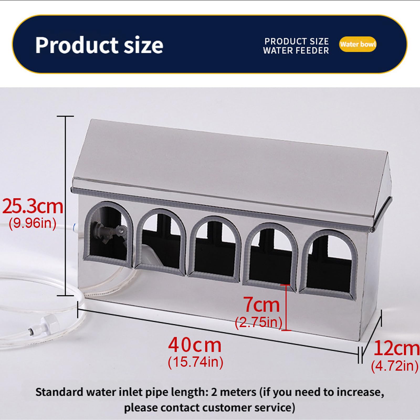 2 bebederos de pollo de acero inoxidable 304, diseño desmontable, flotador y bordes suaves para aves acuáticas seguras, bebedero automático de pollo para aves de corral