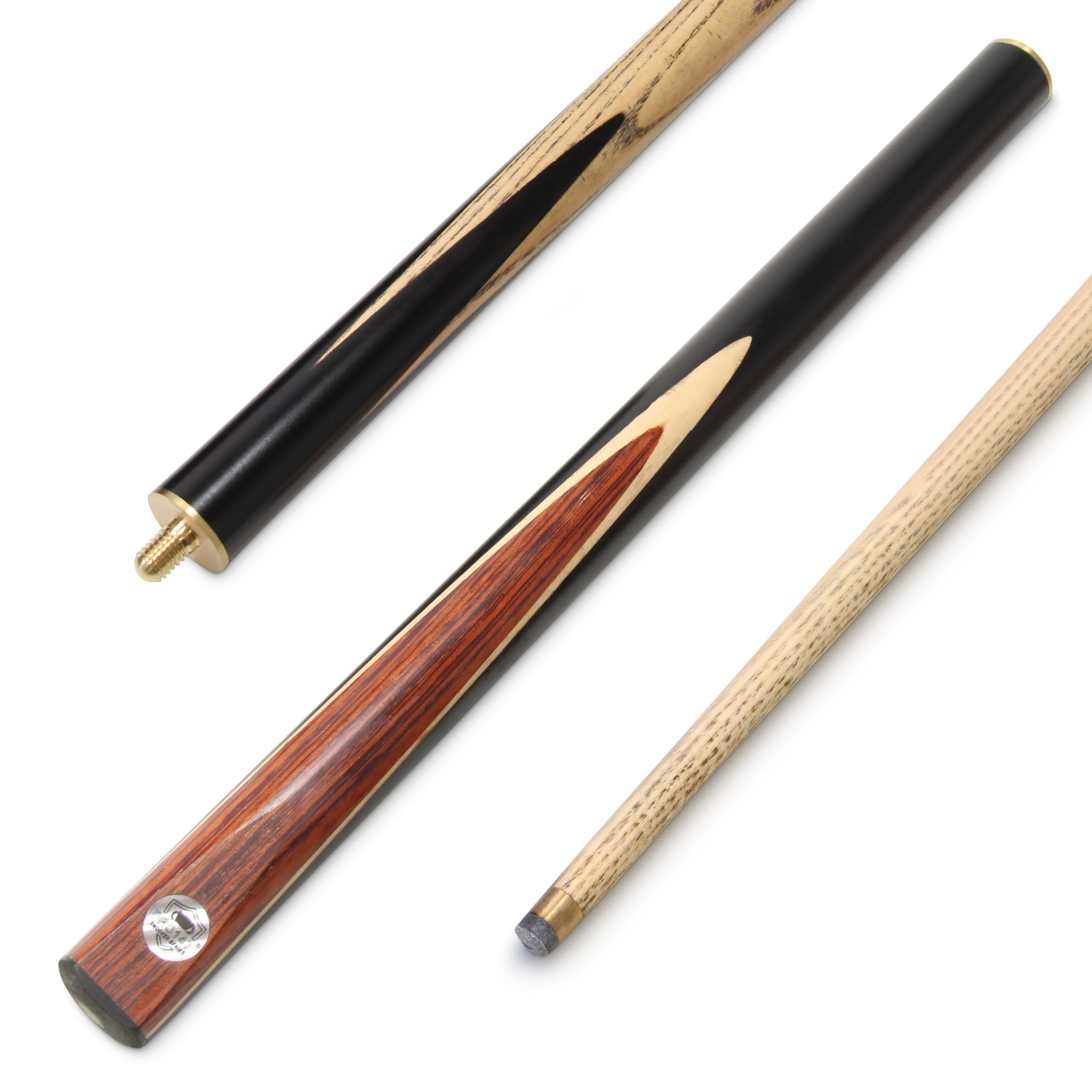 PRO147PHAT MAPLE CROWN 57 Inch 3/4 Snooker Cue with Premium Ash Shaft - 10mm Tip