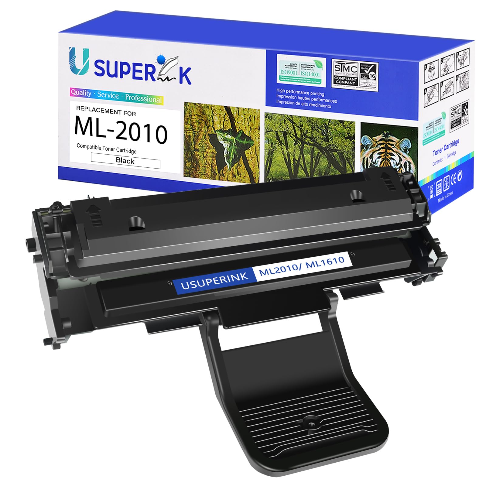 Toner Cartridge Replacement Compatible for Samsung ML2010 ML1610 use with ML-2510 ML-2010 ML-2010D3 ML-2010P ML-2010R ML-2010PR ML-1610 Series Printers (Black, 1-Pack)