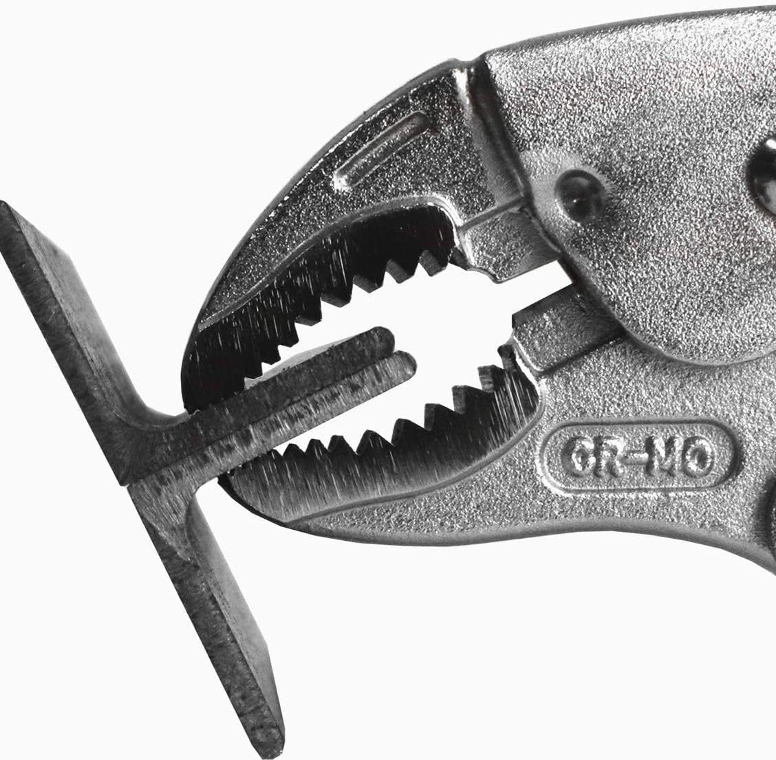 ENGINEER 5.9" Screw Removal Locking Pliers PZ-64. Secure Hold, Quick Release. Grip & Remove Stripped Screws.