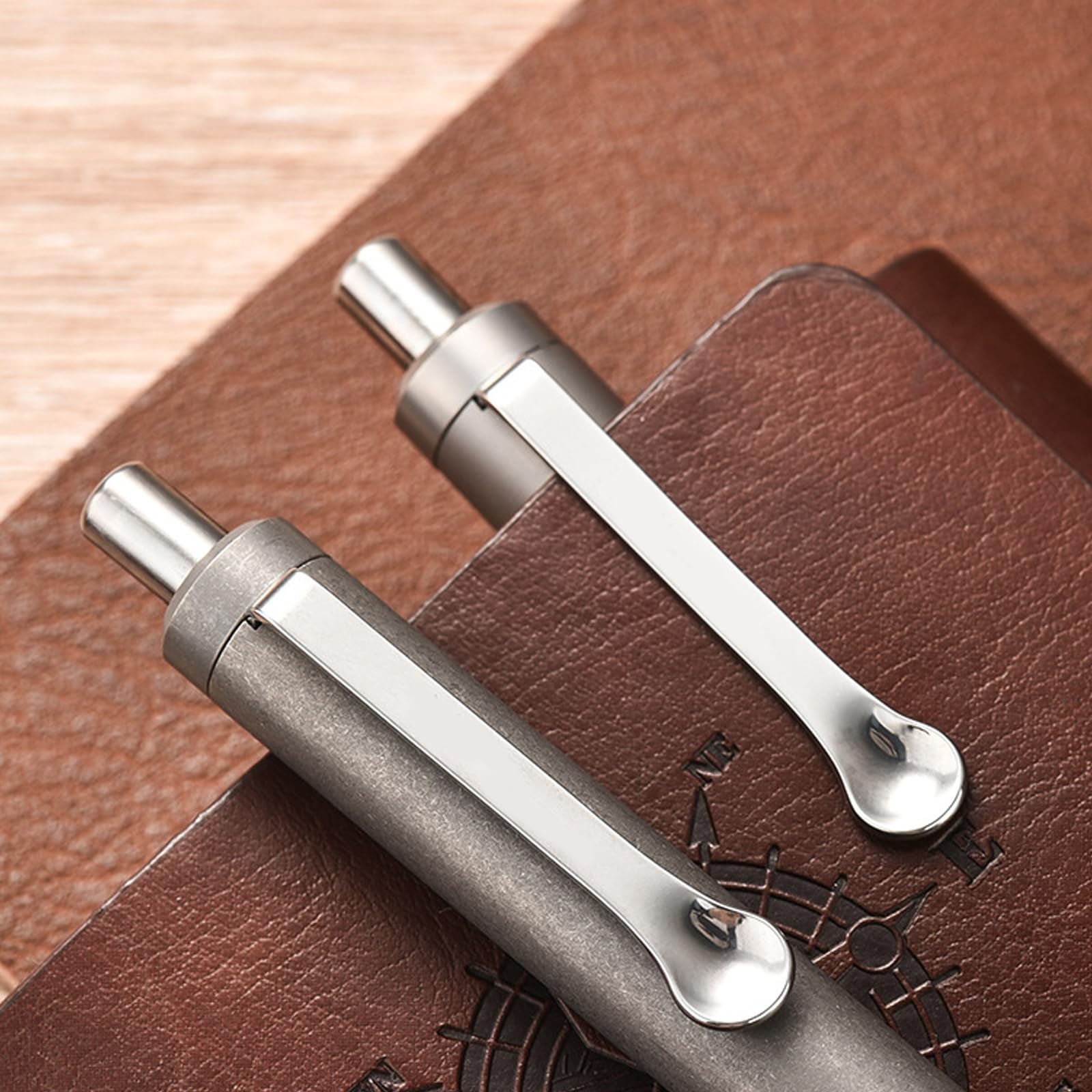 Stift aus Metalllegierung für den Außenbereich, Geschäftsreisen, mit Clip für Camping, Wandern, Notfälle und Büros, Schreibbedarf, Geschäftsreisen Freien