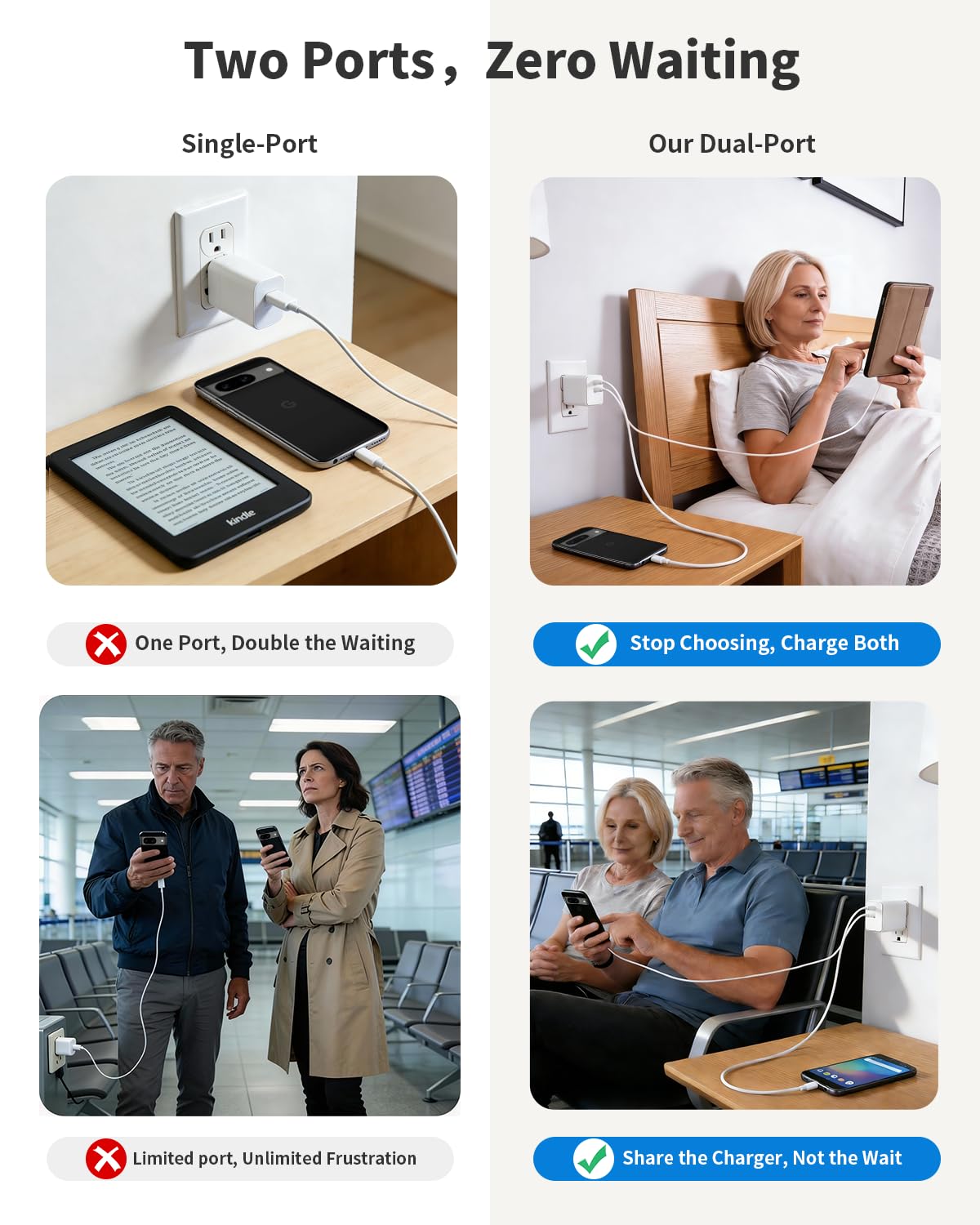 30W Fast Charging Fit for Google Pixel 8/7/6/ Pro/8a/7a/6a Charger - Compatible with Pixel 9/9a/9 Pro XL/10/10 Pro/10 Pro XL - Extra Long Thick Cable for Android Phone Quick Rapid Wall Cord