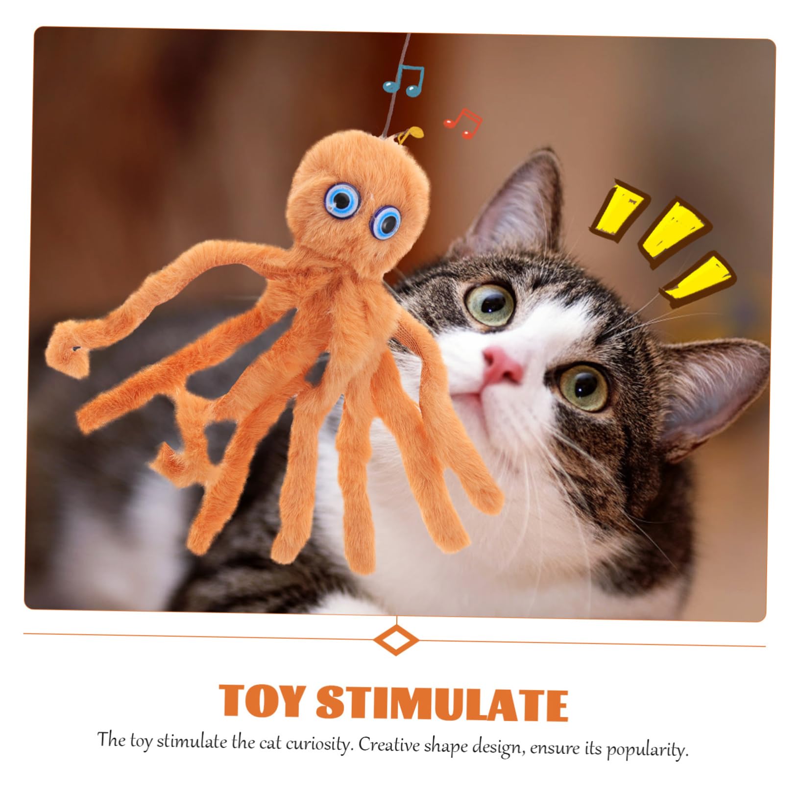 POPETPOP 10 Stück Kauspielzeug Oktopus-Spielzeug Katzenminze Mäuse Spielzeug Für Katzen Spielzeug Katze Interaktives Spielzeug Katzenspielzeug Für Innenkatzen Mäuse