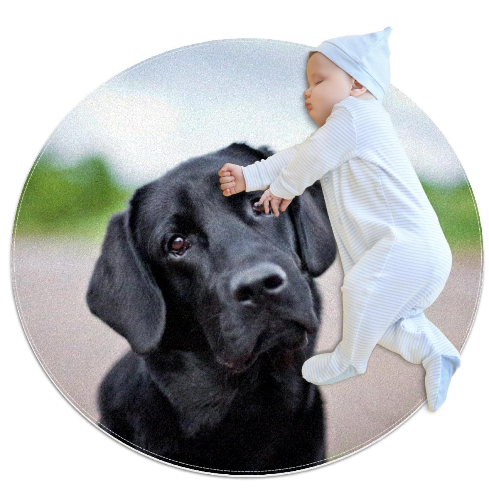 Tapis de jeu pour enfants JDEZ motif chien antidérapant et confortable 80x80cm