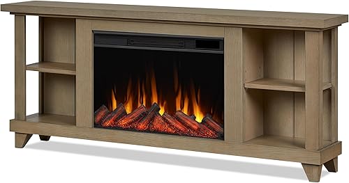 Miniatura 10 de Real Flame Penrose - Chimenea eléctrica delgada con control remoto, calentador de chimenea realista, chimenea blanca para interiores (7770E-W)