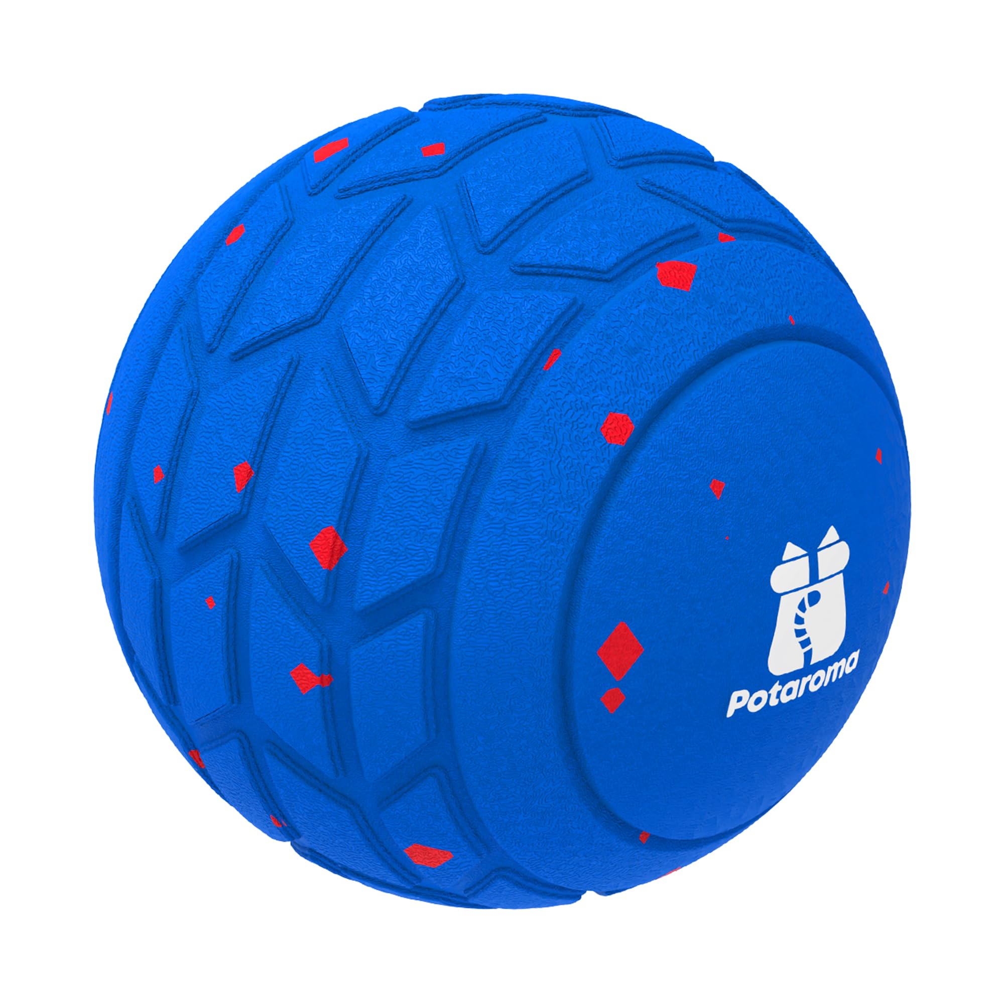 Potaroma Balle pour Chien – Jouet interactif rebondissant, Indestructible et Rechargeable USB (8,1 cm), idéal pour Chiots, Chiens Moyens et Grands