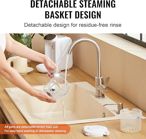 Miniatura 3 de VEVOR Máquina de alimentos para bebés, procesador de alimentos para bebés de 430 W con contenedor Tritan de 22.4 fl oz, acero inoxidable SUS304, sin