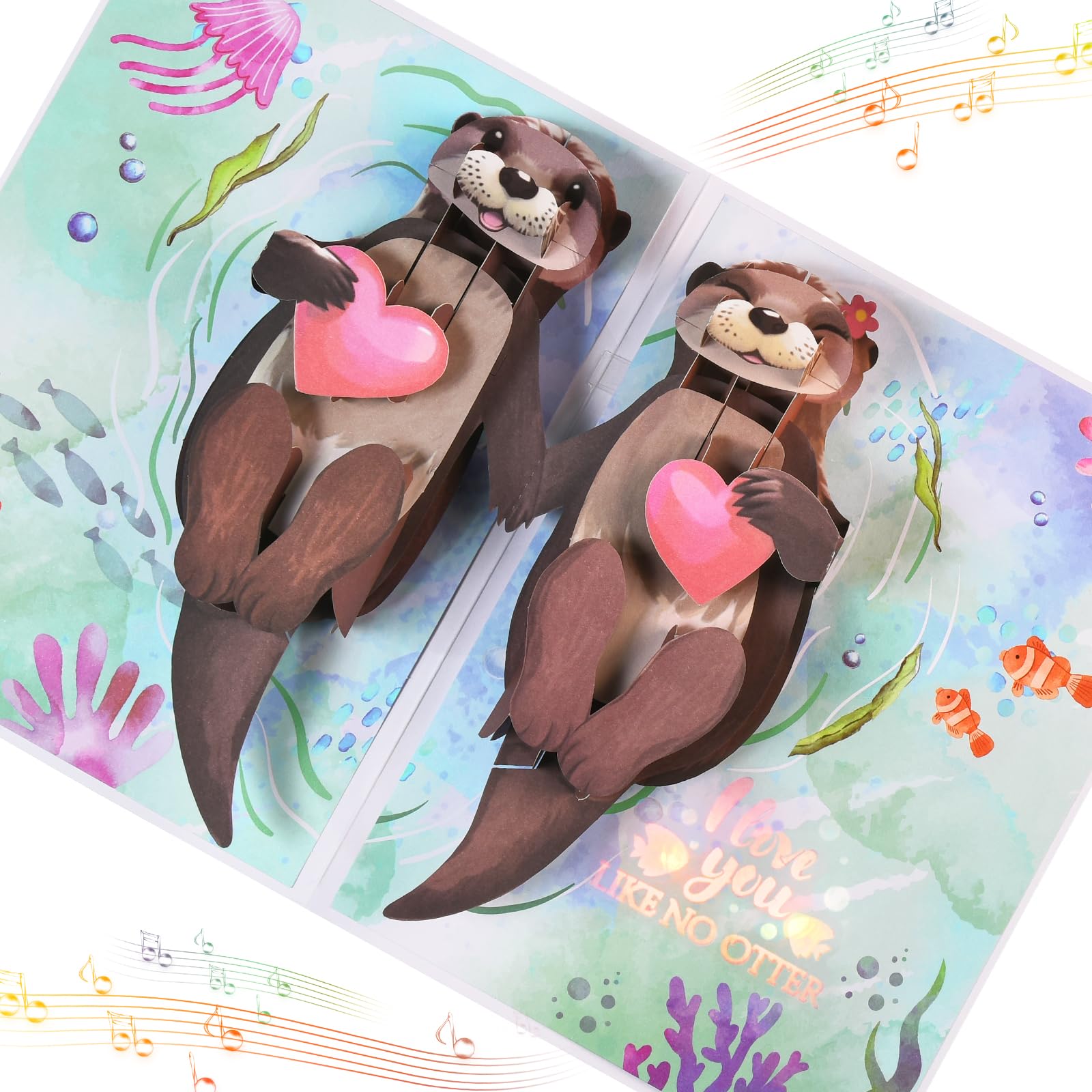 I LAVA YOU Pop Up Anniversary Card For Wife,Husband,Couple, Musical 3D