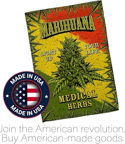 Miniatura 5 de Marihuana House Flag Novelty Trendy Decoration Banner Small Garden Yard Gift Double-Sided, Made in USA