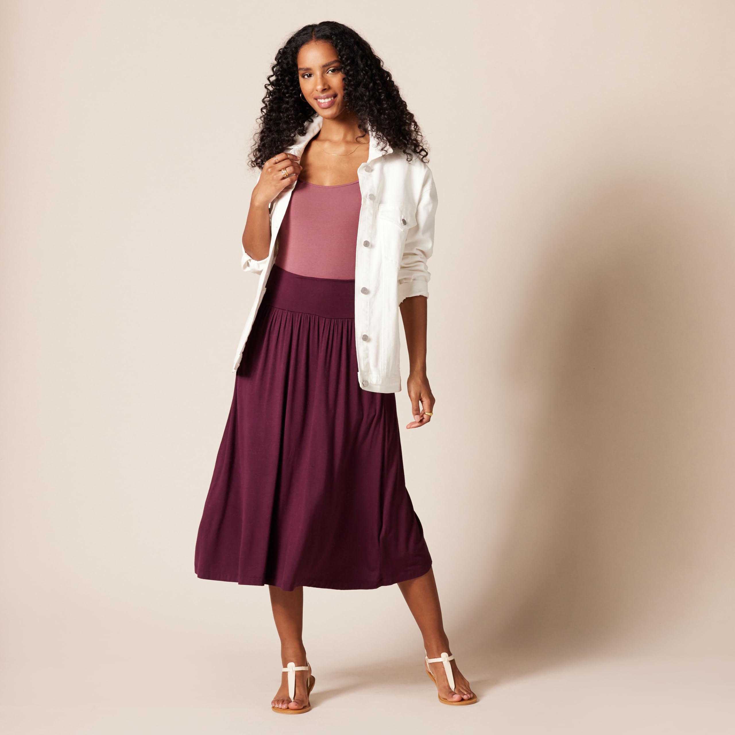 Amazon Essentials Sandalo Infradito Casual con Cinturino alla Caviglia Donna