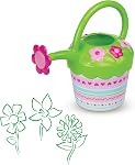 Melissa & Doug Sunny Patch Pretty Petals Flower Watering Can - Pretend Play ToyChild Watering Can, Kids Gardening Set for Ages 3+