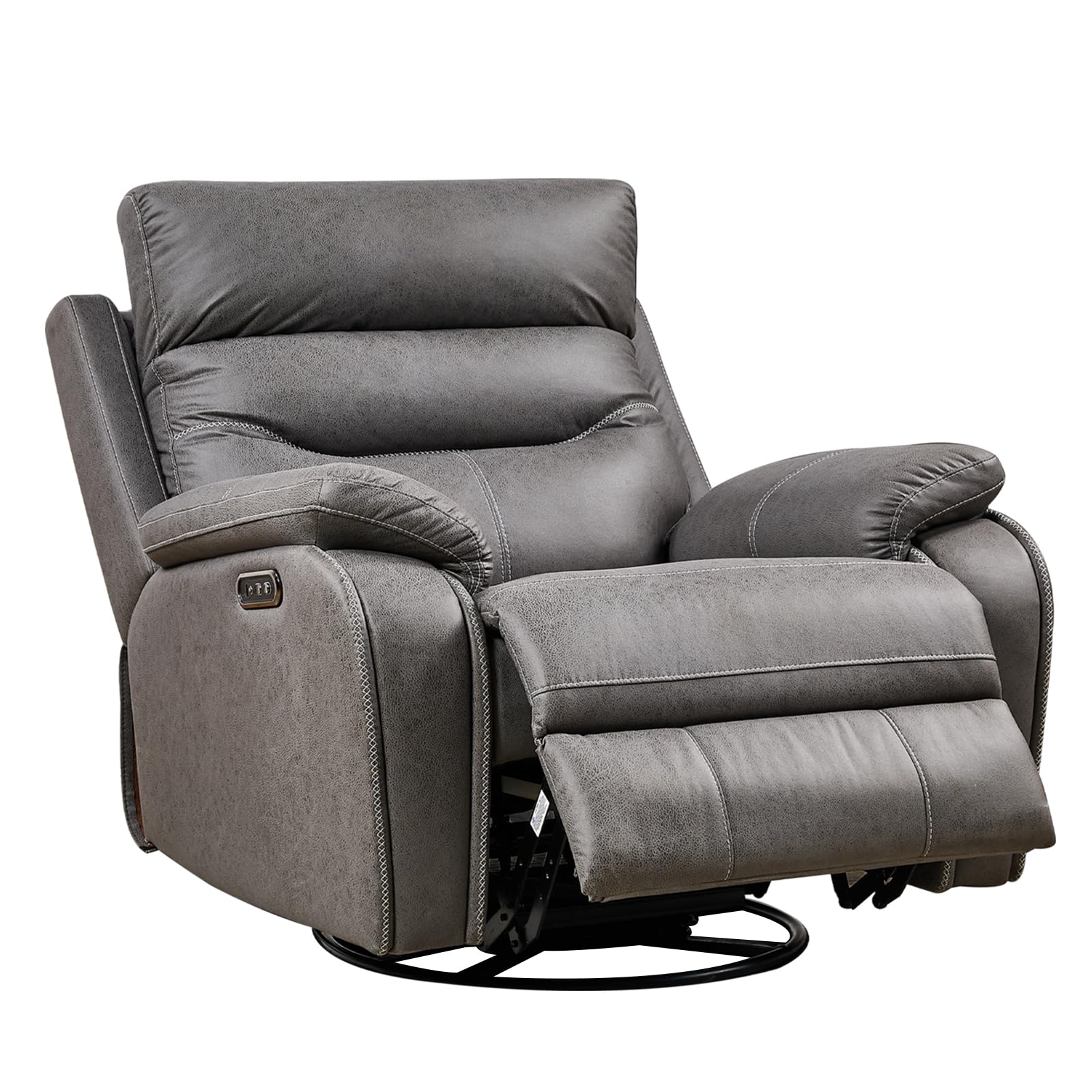Buy Dual OKIN Motor Power Recliner Chairs Swivel Rocker Recliner with