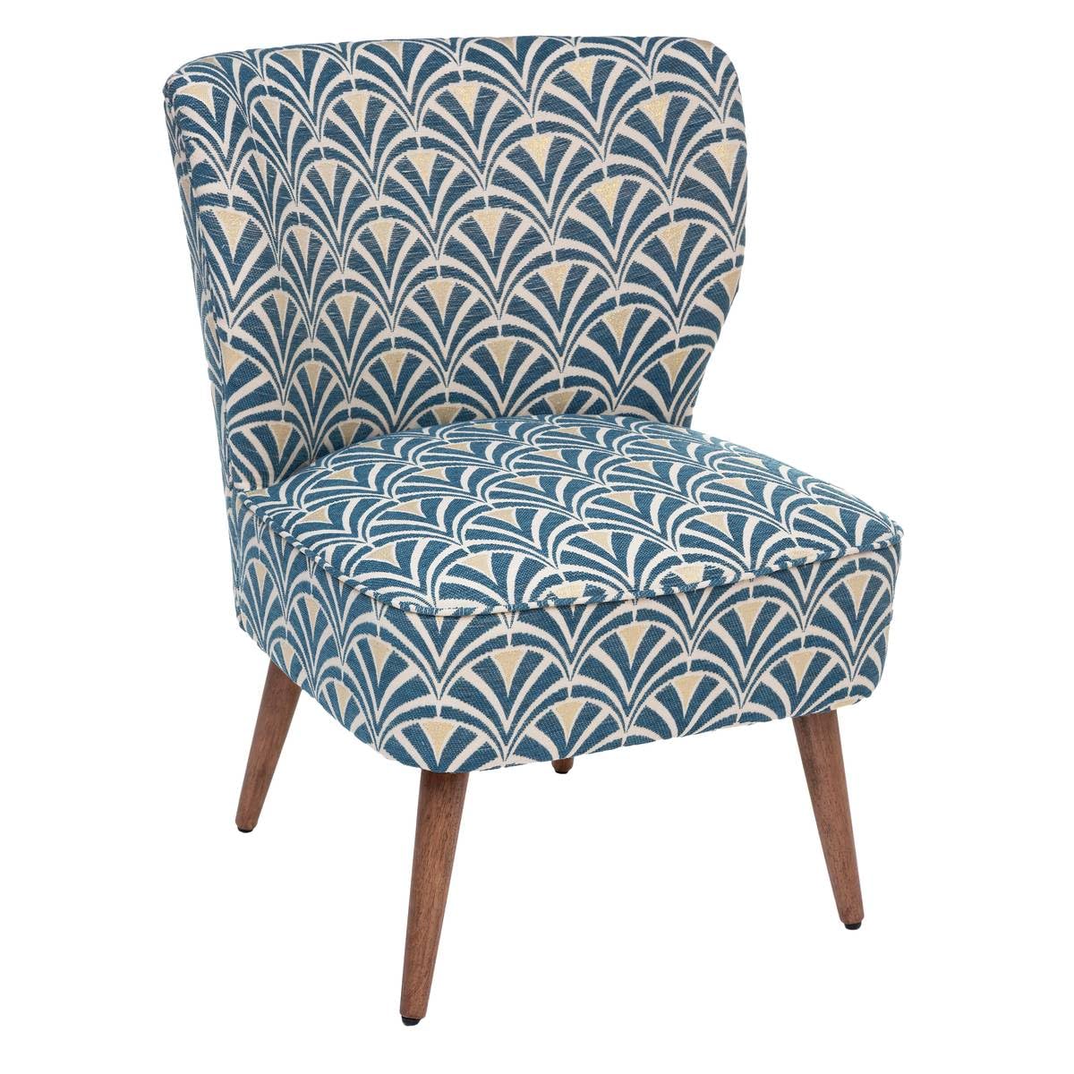Fauteuil Chen Chiara Bleu Atmosphera