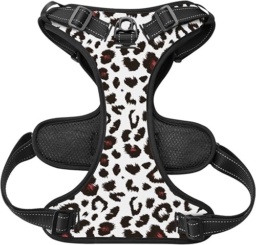 Miniatura 9 de Arnés personalizado para perro sin tirones, chaleco personalizado con bandera estadounidense vintage con número de teléfono y nombre de mascota,