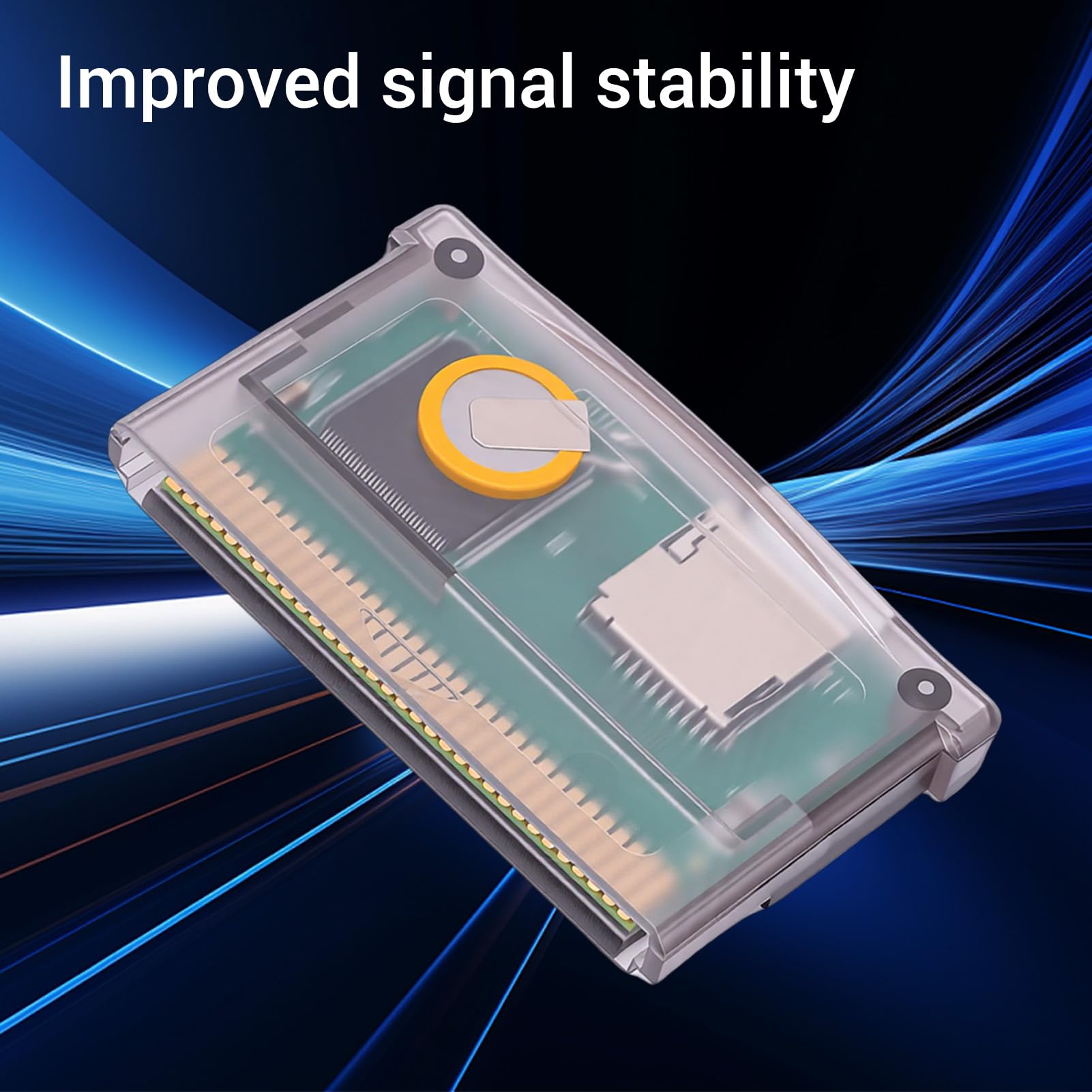 LICAEVEY Cartuccia Flash GBA, Scheda di Gioco per Gameboy Advance SP ecc., capacità Massima 2 GB, Formato FAT Richiesto, Compatibile Universale (viola trasparente)