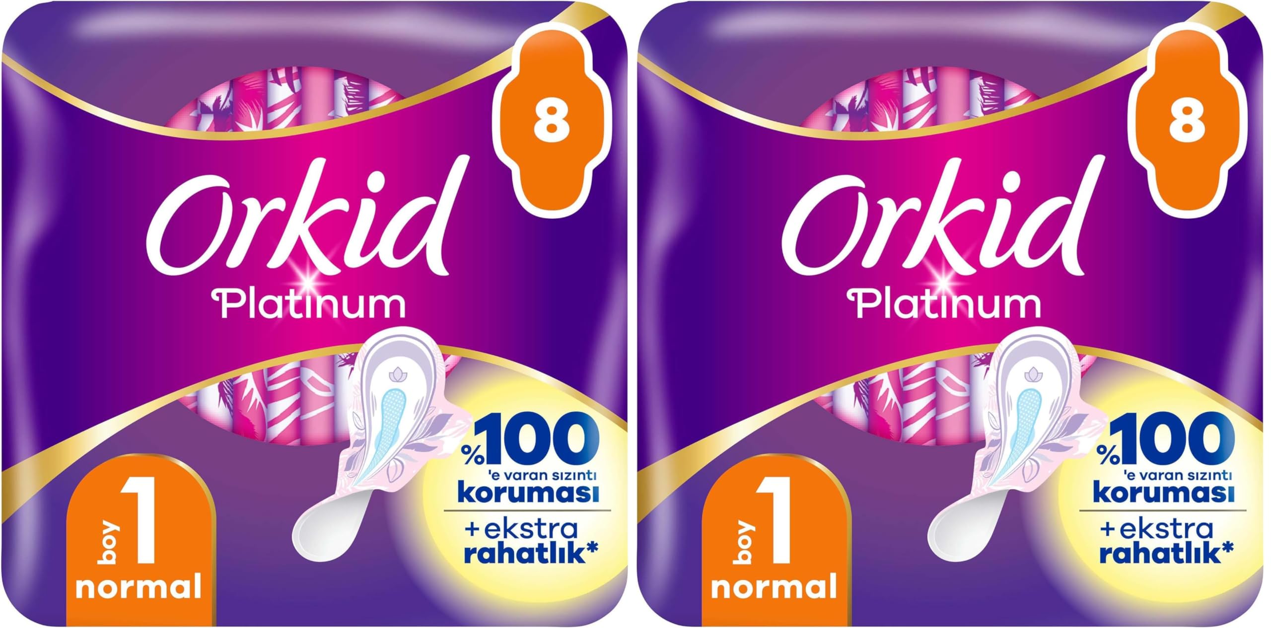 Orkid Platinum Normal (Boy 1) 8 adet Hijyenik Ped 2li paket
