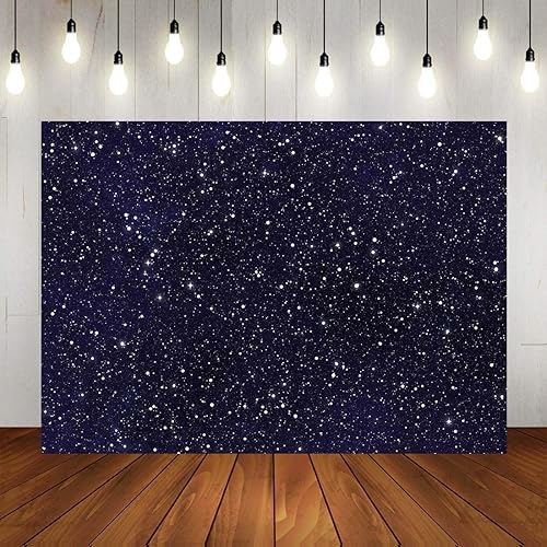 Miniatura 1 de Telones de fondo de estrellas de cielo nocturno Universo Space Theme Starry Photography Backdrop Galaxy Stars 5x3ft vinilo niños 1er cumpleaños