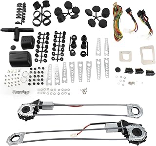 12V Universal Electric Power Window Lift Regulator Conversion Motor Kit for 2 Door Pickup SUV Truck Van Car Car Window Regulator