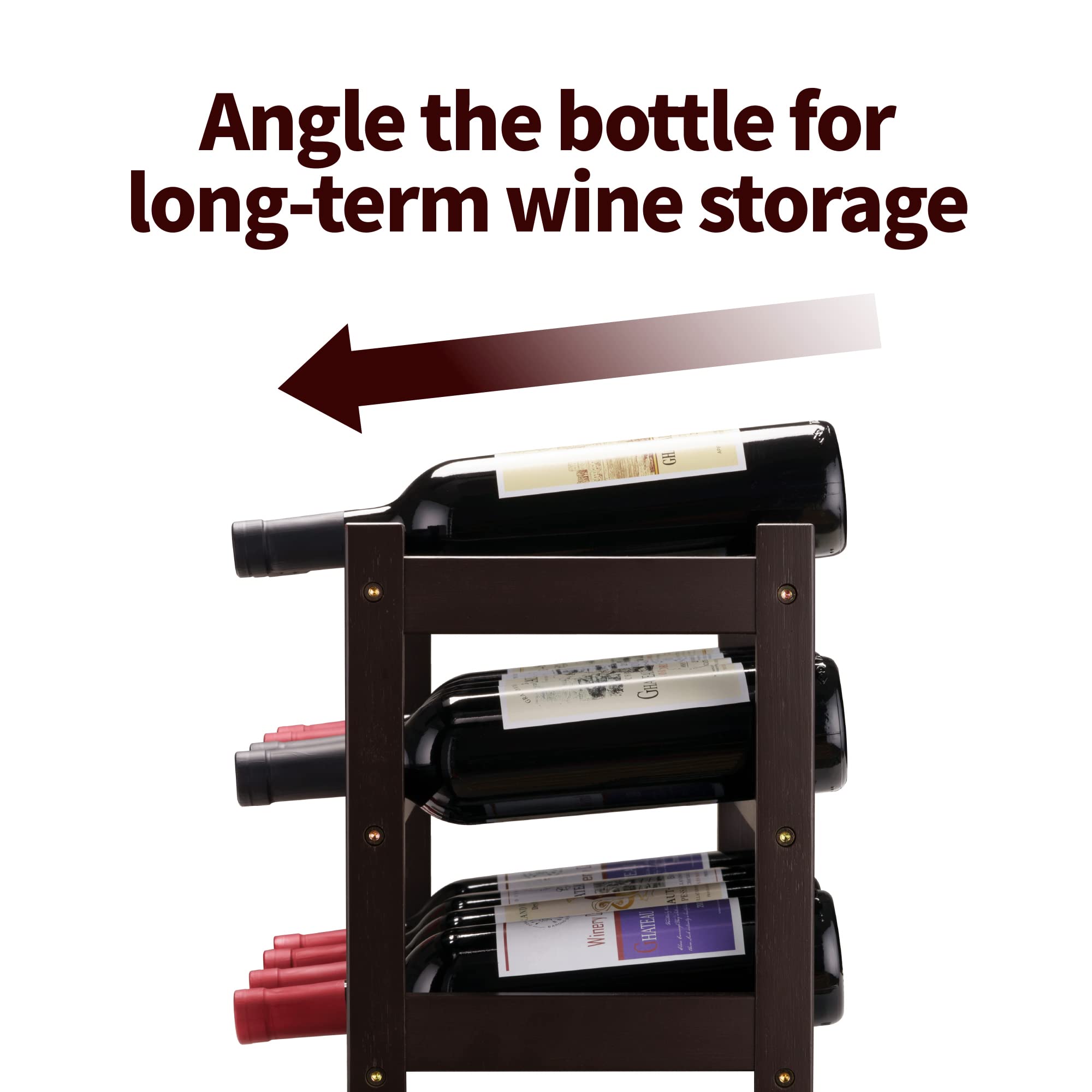 Photo inspiration: Fresh Look at Bamboo Wine Rack 3 Tier Countertop Wine Storage Cabinet For