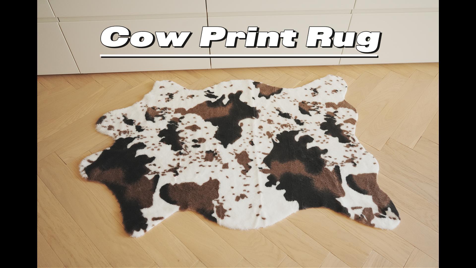 Tapete decorativo estilo vaca 75x110 cm faux fur miniatura 7