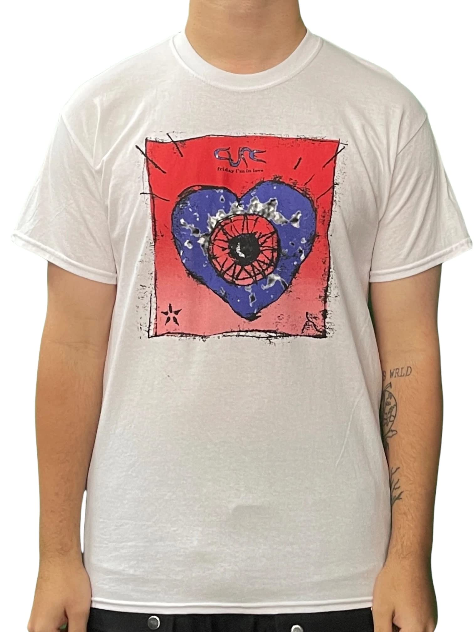 Plastic Head The Cure 'Friday I'm in Love' (White) T-Shirt (Large)