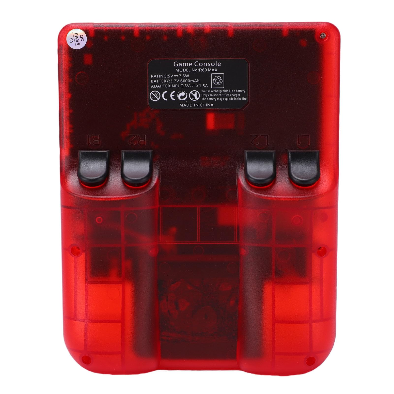 Wakects Console di Gioco Portatile, Console di Gioco retrò con Schermo HD da 6 Pollici, Doppi Joystick RGB, Memoria da 128 GB, Batteria da 6000 MAh, Dispositivo di Portatile per Viaggi e in Famiglia