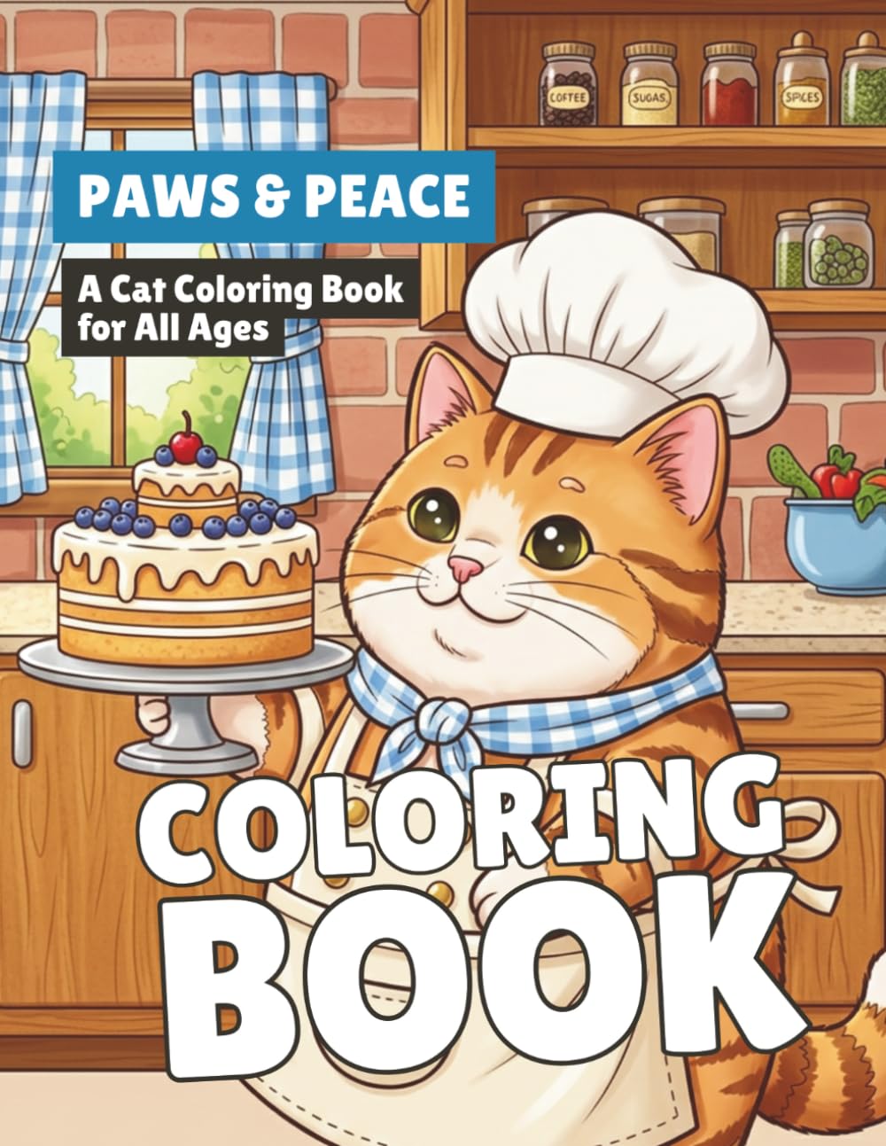 Paws & Peace: A Cat Coloring Book for All Ages